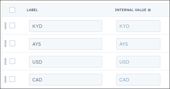 HubSpot instance currency property options initial.png